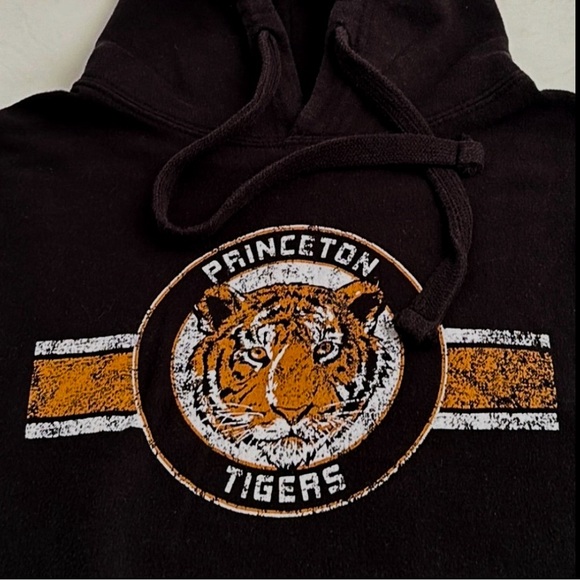 Princeton University Tigers black orange white logo pullover hoodie - Picture 3 of 7